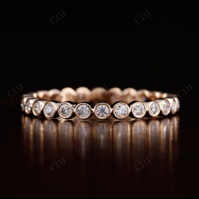 Full Eternity Bezel Set 0.45CTW lab grown diamond band  customdiamjewel   