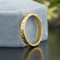 Star Pattern Gold Diamond Wedding Band