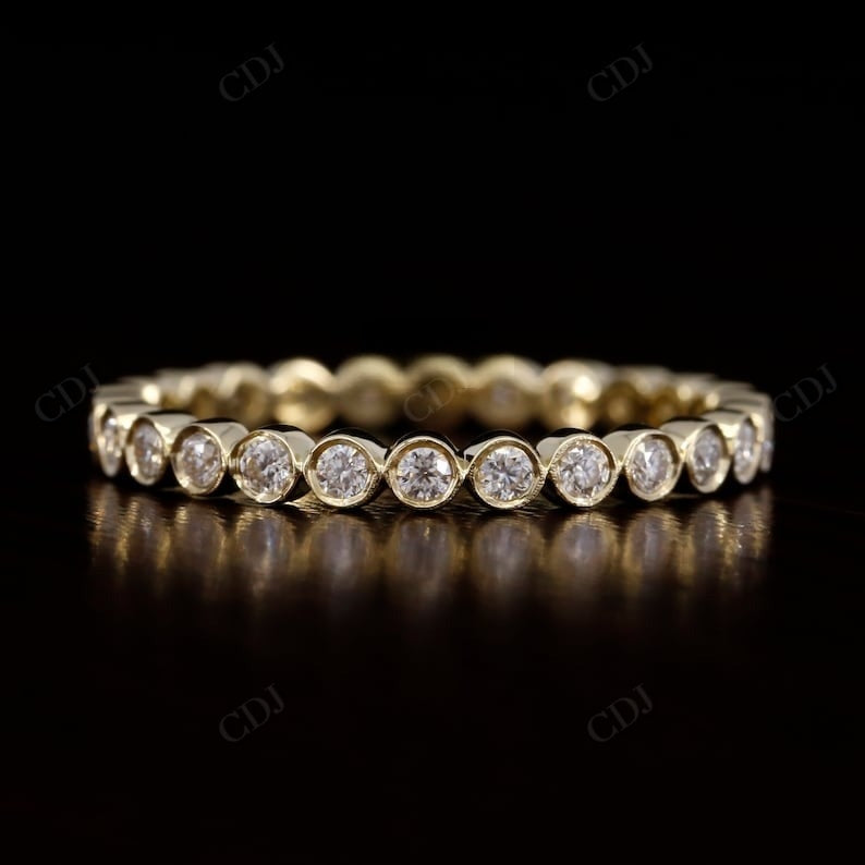 Full Eternity Bezel Set 0.45CTW lab grown diamond band  customdiamjewel   
