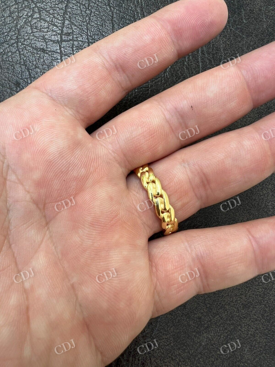 6mm Cuban Plain Wedding Band Ring  customdiamjewel   