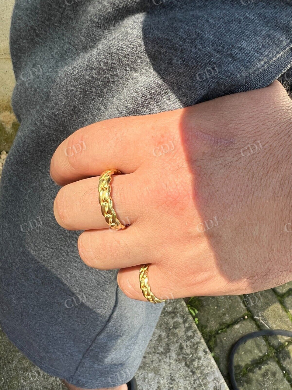 6mm Cuban Plain Wedding Band Ring  customdiamjewel   