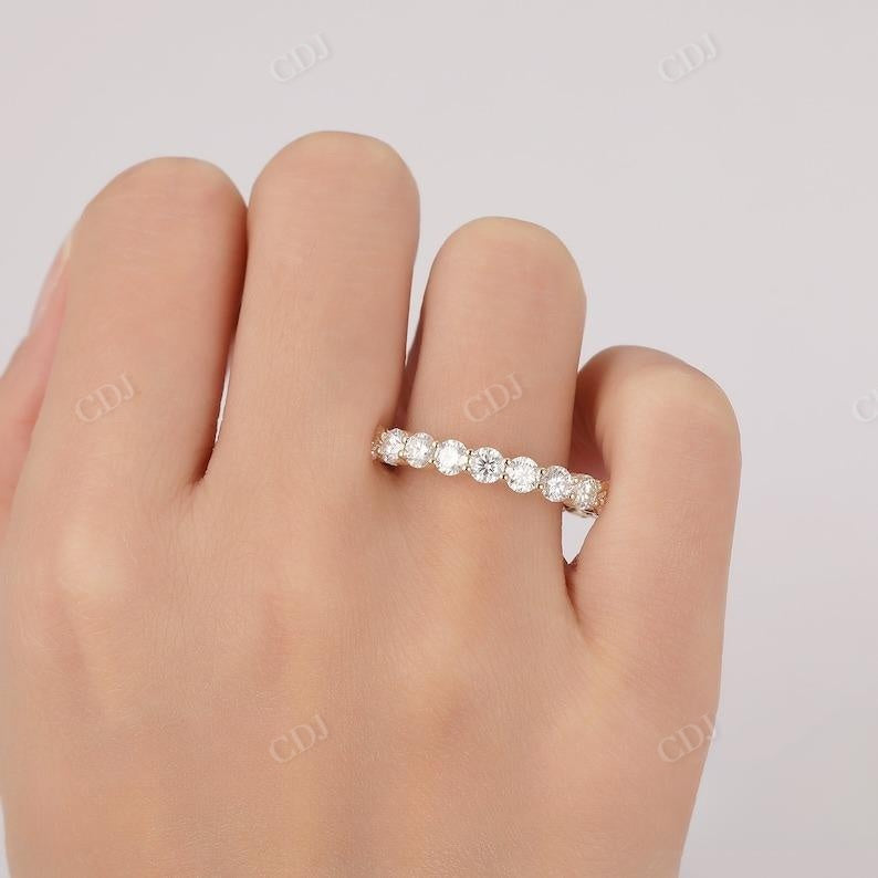 3.40CTW 3/4 Eternity Lab Grown Diamond Wedding Band  customdiamjewel   