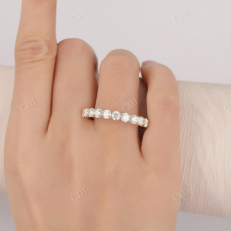 3.40CTW Round Diamond 3/4 Eternity Wedding Band  customdiamjewel   
