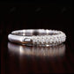 0.658CT Round Cut Real Diamond Half Eternity Wedding Band  customdiamjewel   