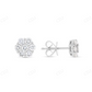 0.75 CT Moissanite Diamond Flower Stud Earrings Stud earrings CustomDiamJewel