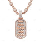 925 Sterling Silver Rose Gold Plated Mens Pendant hip hop jewelry CustomDiamJewel