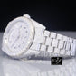 Hip Hop Iced Out Diamonds Full White Baguette Bezel Rolex Watch customdiamjewel