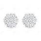 0.75 CT Moissanite Diamond Flower Stud Earrings Stud earrings CustomDiamJewel