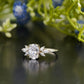 Oval Side Stone Lab-Grown Diamond Ring
