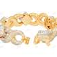 Classic Iced Out Infinity Links Cuban Mens Bracelet hip hop jewelry customdiamjewel