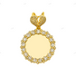 2.30 CTW Broken Heart Picture Pendant hip hop jewelry CustomDiamJewel