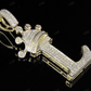 Natural Diamond 10K Gold Custom Initial 'L' Letter Pendant CustomDiamJewel