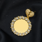 2.30 CTW Broken Heart Picture Pendant hip hop jewelry CustomDiamJewel