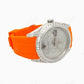 Orange Strap Custom Moissanite Rolex Watch customdiamjewel