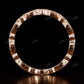 Vintage Milgrain Rose Gold Real Diamond Band  customdiamjewel   
