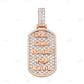 925 Sterling Silver Rose Gold Plated Mens Pendant hip hop jewelry CustomDiamJewel