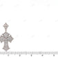 Pear n Marquise Lab Grown 10K Rose Gold Cross Pendant Hip Hop Pendent CustomDiamJewel