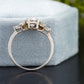 Oval Side Stone Lab-Grown Diamond Ring