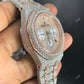 Hand Set Iced out Moissanite AP Chrono Watch customdiamjewel