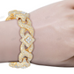 Classic Iced Out Infinity Links Cuban Mens Bracelet hip hop jewelry customdiamjewel