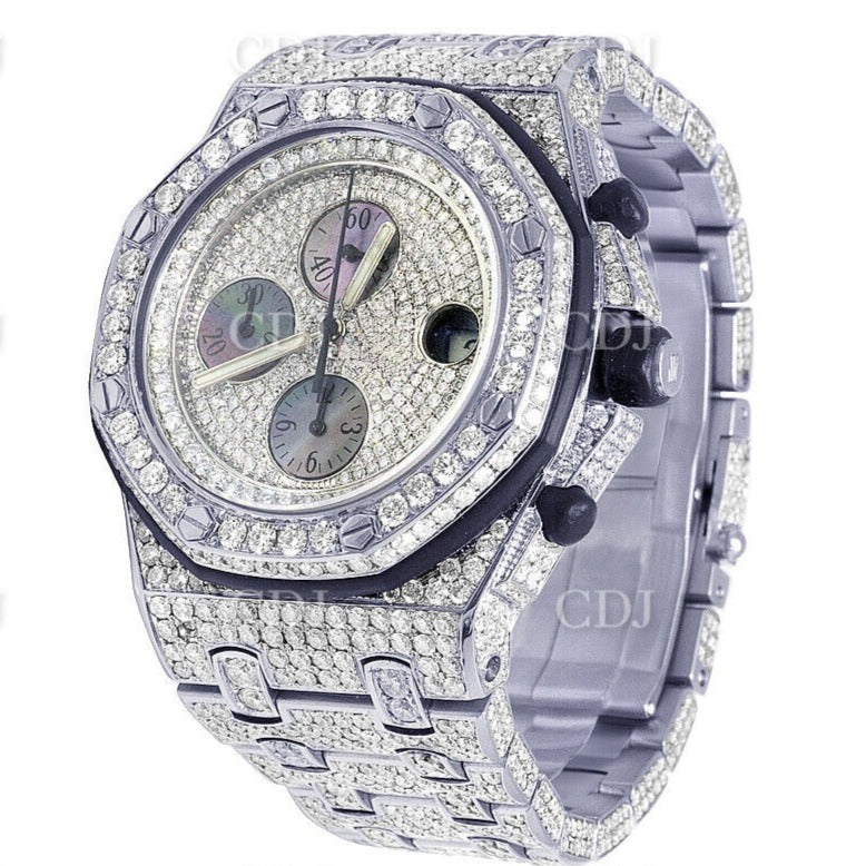 Luxurious Hip Hop AP Chrono Wrist watch customdiamjewel
