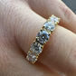 Round Cut Diamond Eternity Wedding Ring  customdiamjewel   