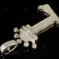 Natural Diamond 10K Gold Custom Initial 'L' Letter Pendant CustomDiamJewel