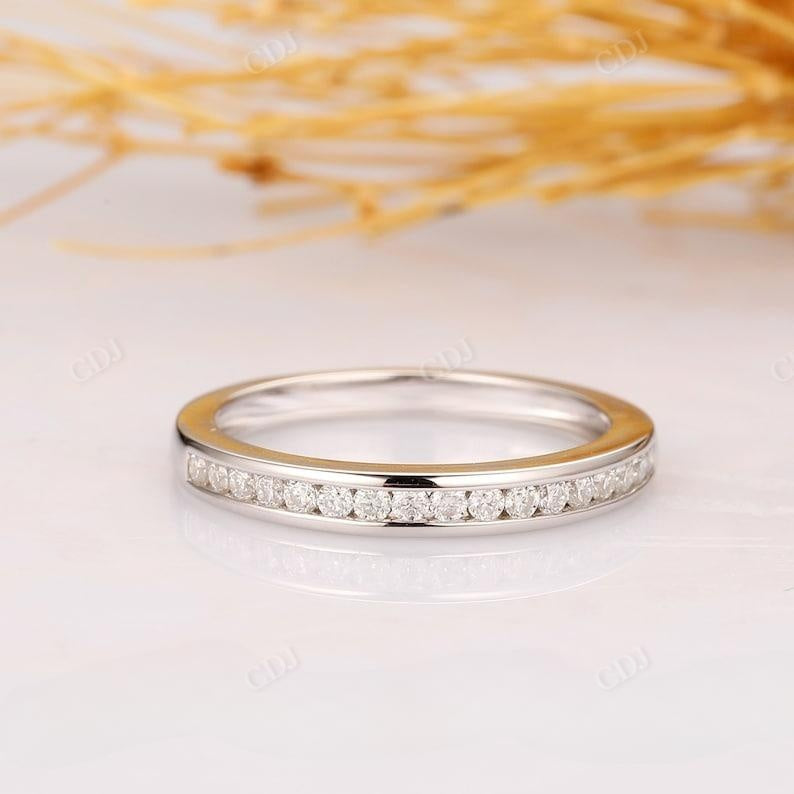 0.16ctw Half Eternity Lab Grown Diamond Pave Setting Band  customdiamjewel   
