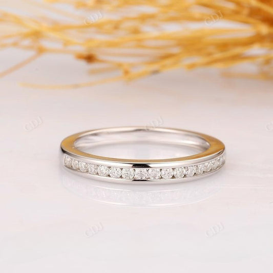 0.16ctw Half Eternity Lab Grown Diamond Pave Setting Band  customdiamjewel   