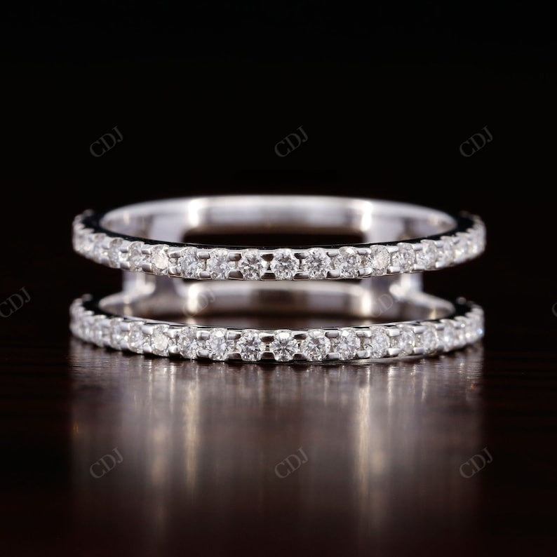 0.50CT Round Cut Natural Diamond Enhancer Art Deco Wedding Band  customdiamjewel   