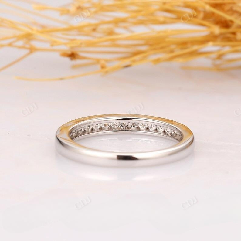 Channel Set 0.16CTW Round Diamond Half Eternity Wedding Band  customdiamjewel   