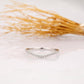 0.19ctw Lab Grown Diamond Curved Wedding Band  customdiamjewel   