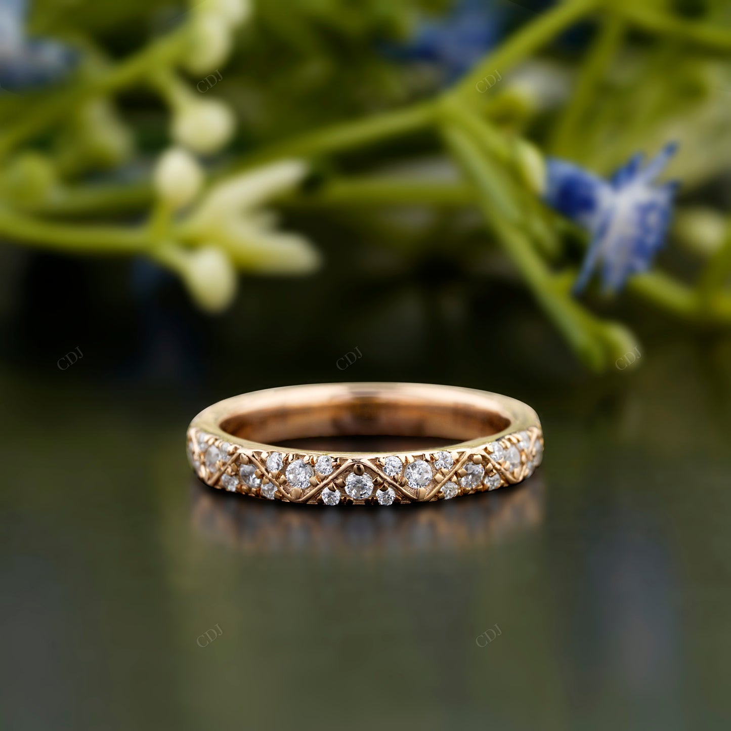 Twisted Pavé Lab-Grown Diamond Band
