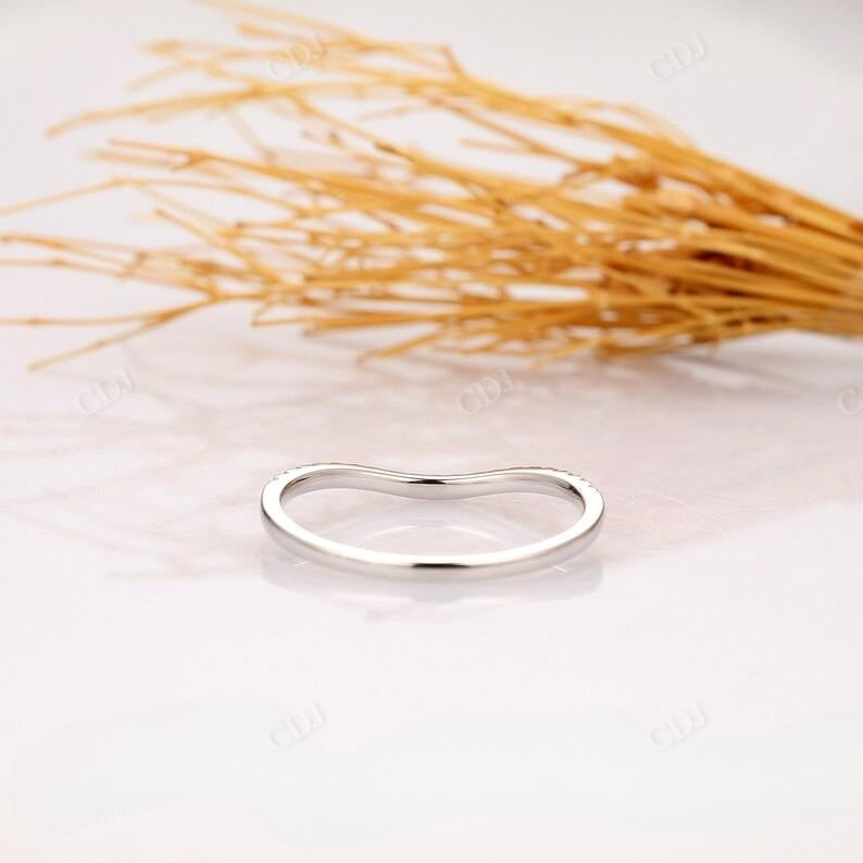 0.19CTW Diamond Curved Matching Wedding Band  customdiamjewel   