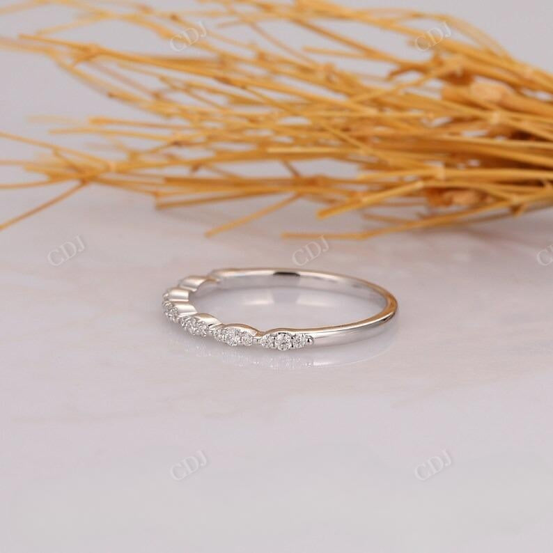 0.16CTW Diamond Marquise Shape Art Deco Wedding Band  customdiamjewel   