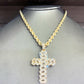 Cuban link Design Cross Diamond Yelllow Gold Pendant hip hop jewelry CustomDiamJewel   