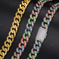 18mm Glow In The Dark VVS Moissanite S925 Cuban Chain hip hop jewelry CustomDiamJewel