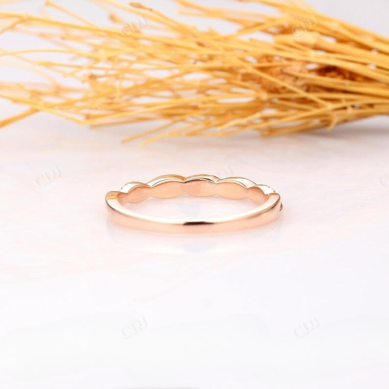 0.13CTW Round Diamond Twisted Wedding Band  customdiamjewel   