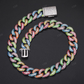 18mm Glow In The Dark VVS Moissanite S925 Cuban Chain hip hop jewelry CustomDiamJewel