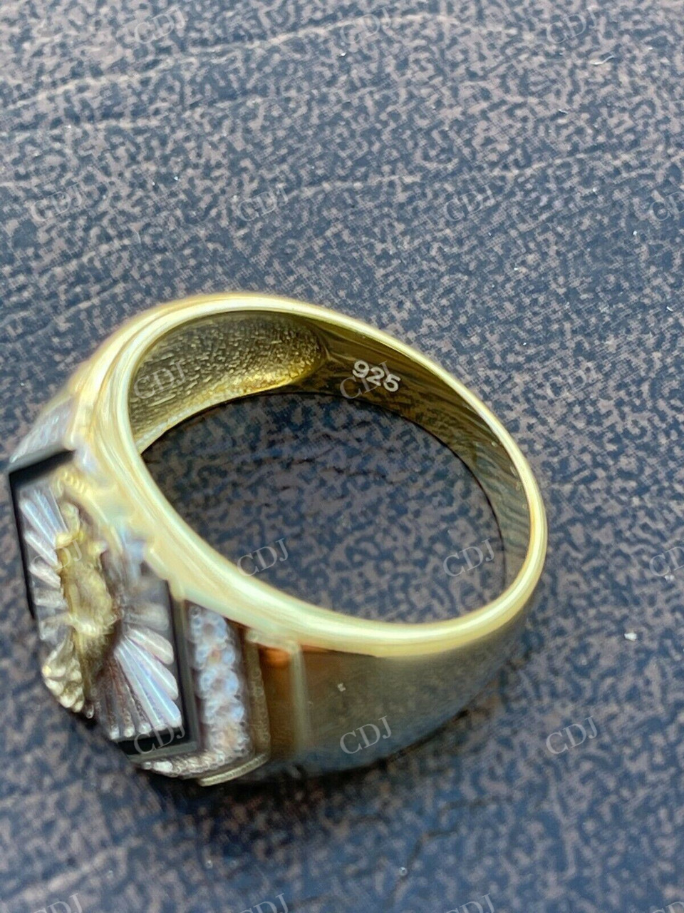 14k Gold Grim Reaper Santa Muerte Pinky Ring  customdiamjewel   