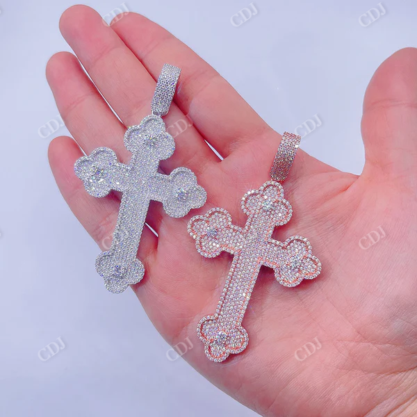 Diamond Cross Pendant For Men  customdiamjewel   