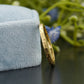Star Pattern Gold Stackable Wedding Band