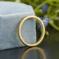 Star Pattern Gold Stackable Wedding Band