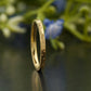 Star Pattern Gold Stackable Wedding Band