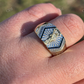 14k Gold Grim Reaper Santa Muerte Pinky Ring  customdiamjewel   