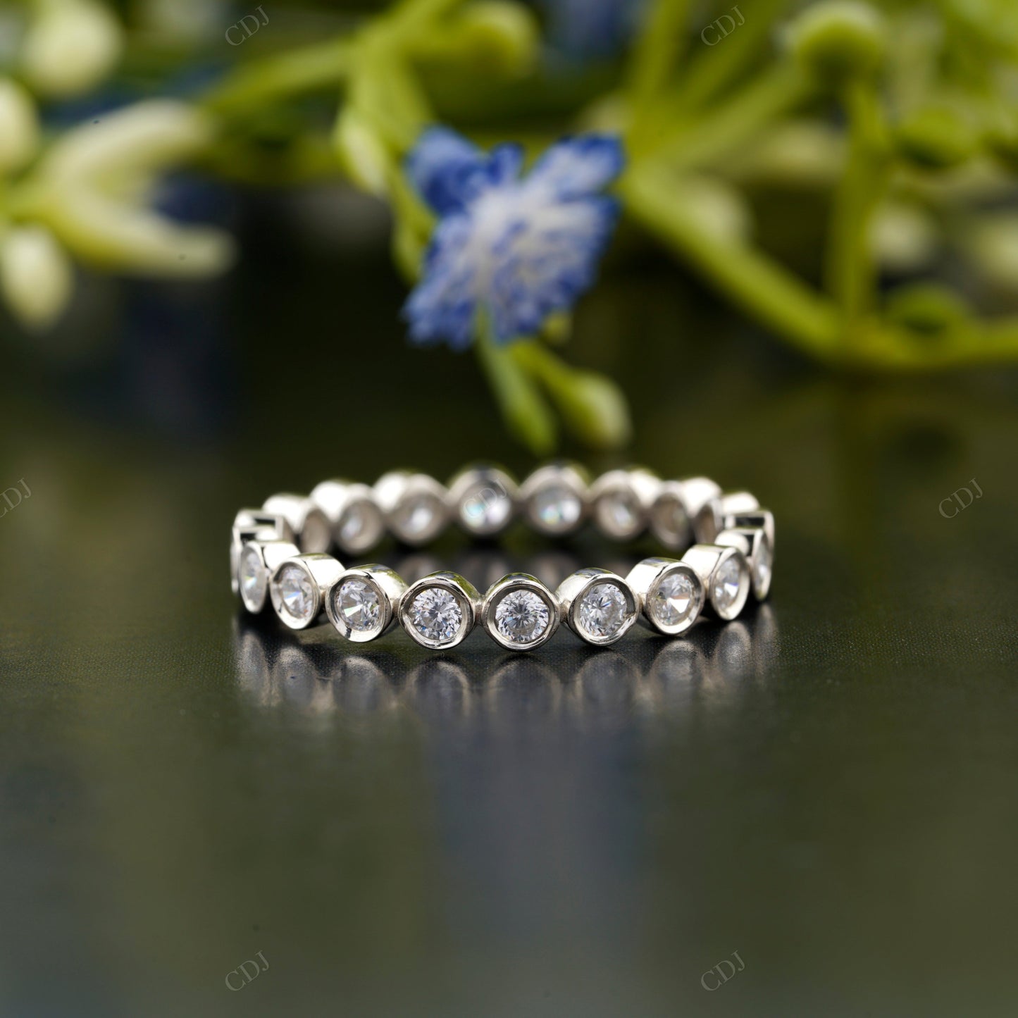 Lab-Grown Diamond Full Eternity Bezel Band