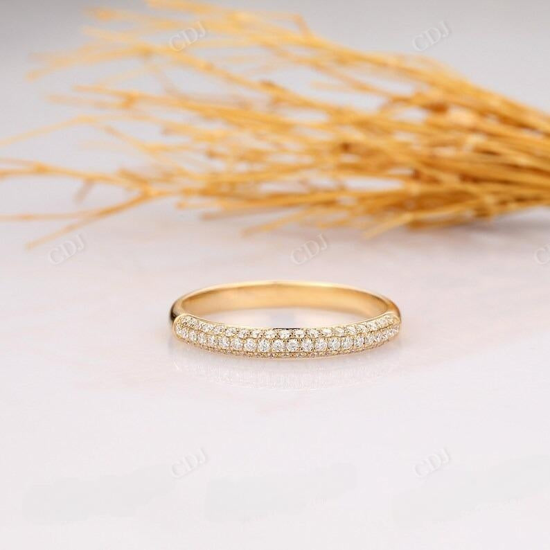 0.31CTW Triple Row Diamond Wedding Band  customdiamjewel   