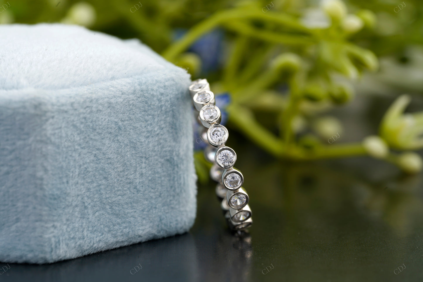 Lab-Grown Diamond Full Eternity Bezel Band