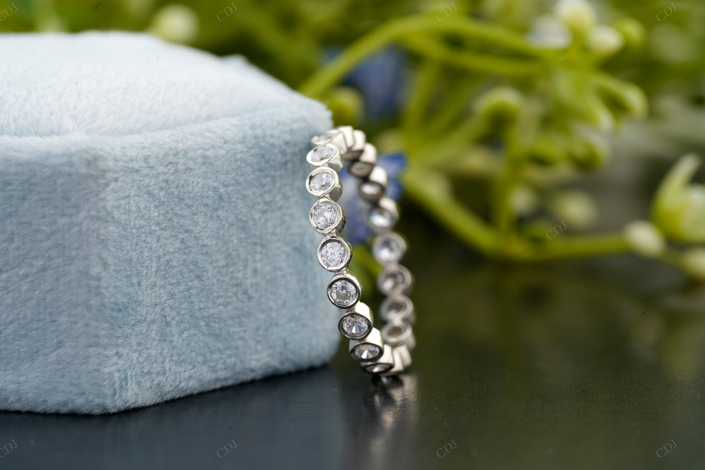 Lab-Grown Diamond Full Eternity Bezel Band