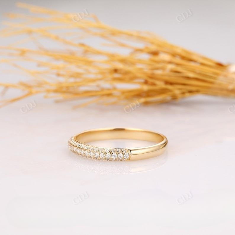 0.31CTW Triple Row Diamond Wedding Band  customdiamjewel   